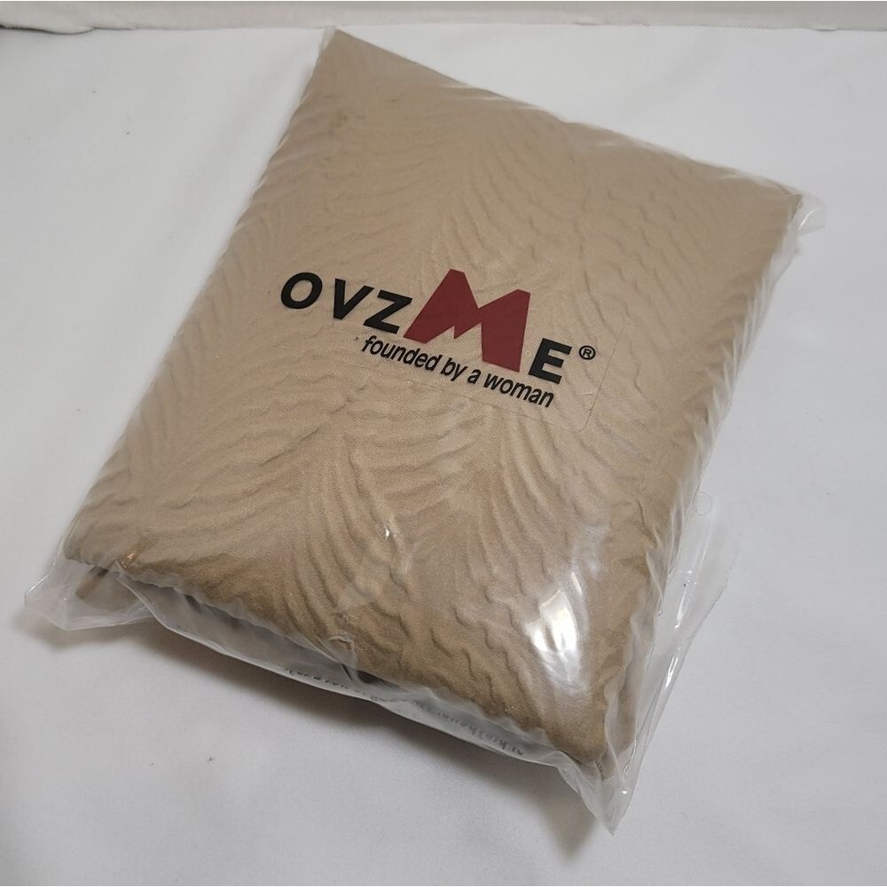 OVZME Farmhouse Taupe Leaf Rod Pocket Room Darkening Curtains, 30x24" 2 Panels